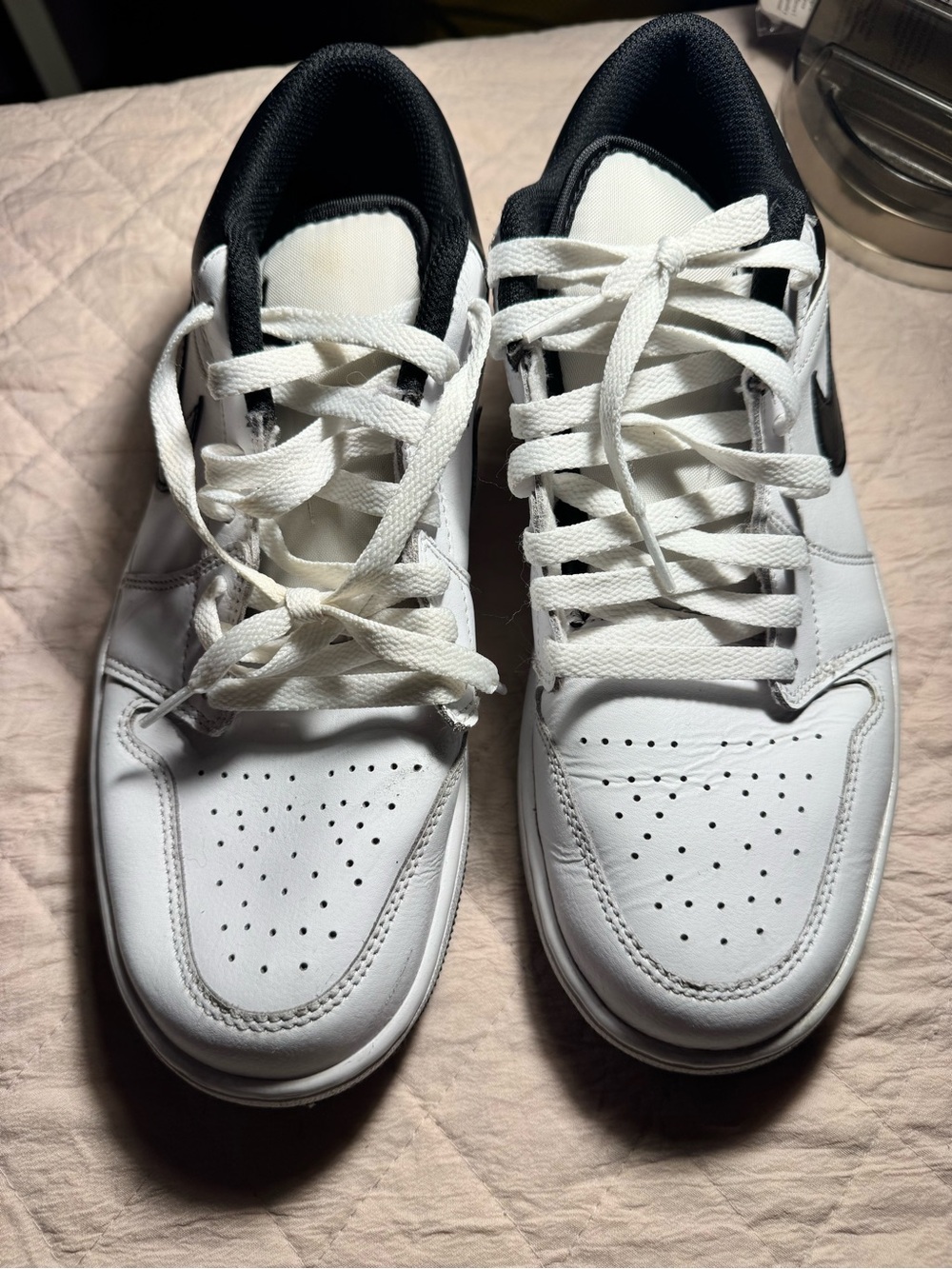 Jordan Black and White Low-Top Sneakers - Picture 4 of 6